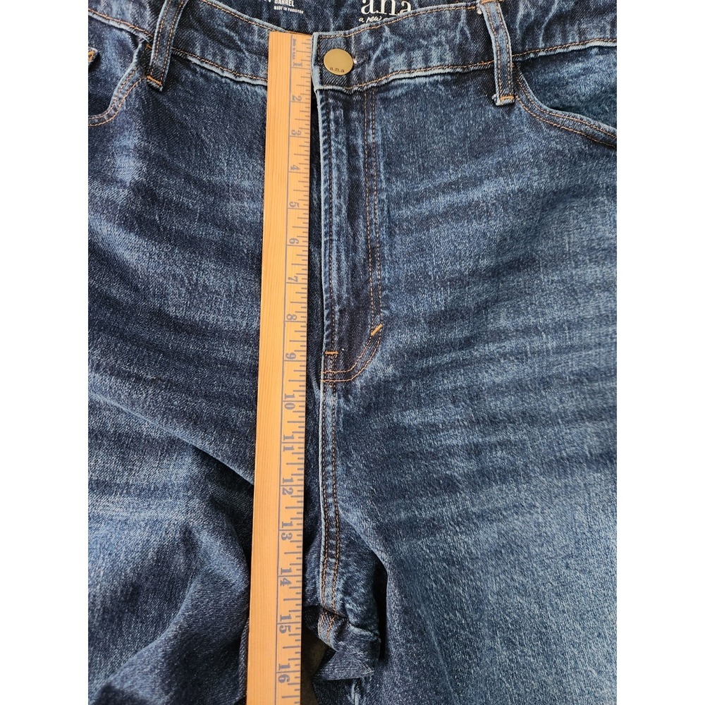 ANA A New Approach Barrel Jeans Womens Sz 24W Balloon Leg Highest Rise Blue NWT - Picture 4 of 13